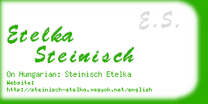 etelka steinisch business card